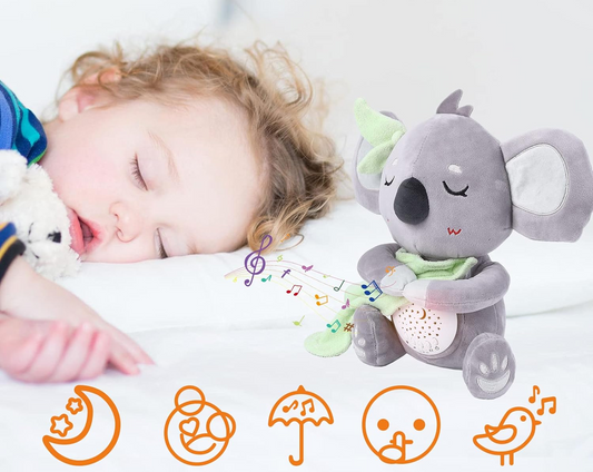 RONIPIC przytulanka z projektorem gwiazd i 14 dźwiękami KOALA 25 cm