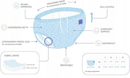 BAMBINO MIO pielucha do pływania cytrusy 2 lata+ z lekką, oddychającą konstrukcją i szczelnymi nóżkami