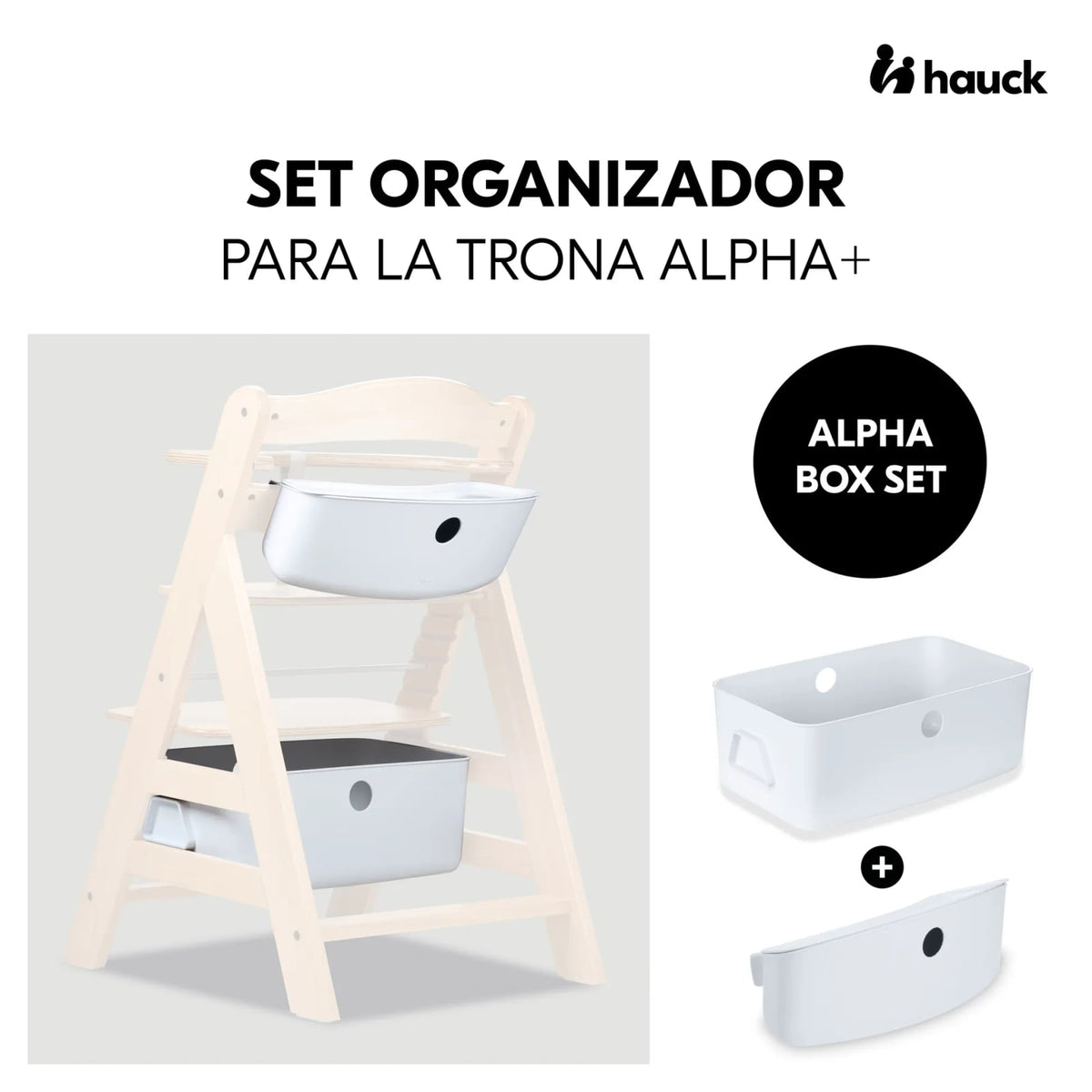 Hauck Alpha Box Set organizer til højstol hvid