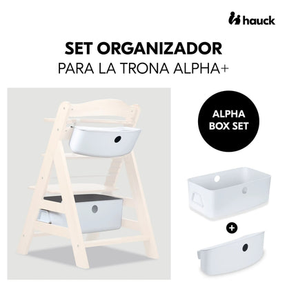 Hauck Alpha Box Set organizer til højstol hvid