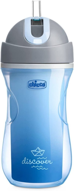 CHICCO Sport Cup kubek niekapek ze słomką 266 ml 14 m+