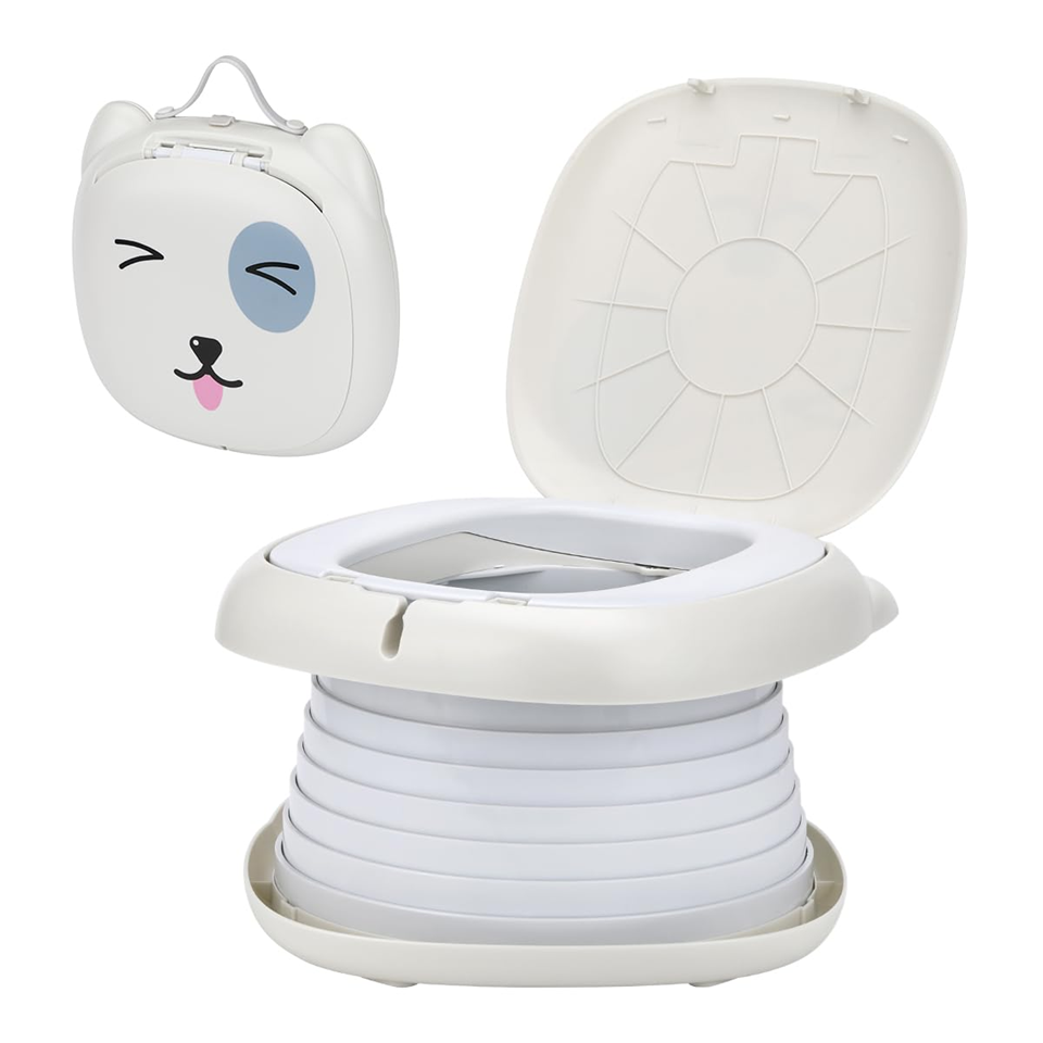 NK vasino pieghevole da viaggio toilette portatile + sacchetti e custodia