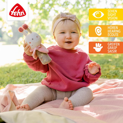 FEHN Garden Dreams plyšová hračka s pískatkom 19 cm VČELA
