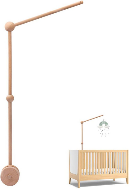 LET'S MAKE supporto girevole in legno per giostrina da lettino