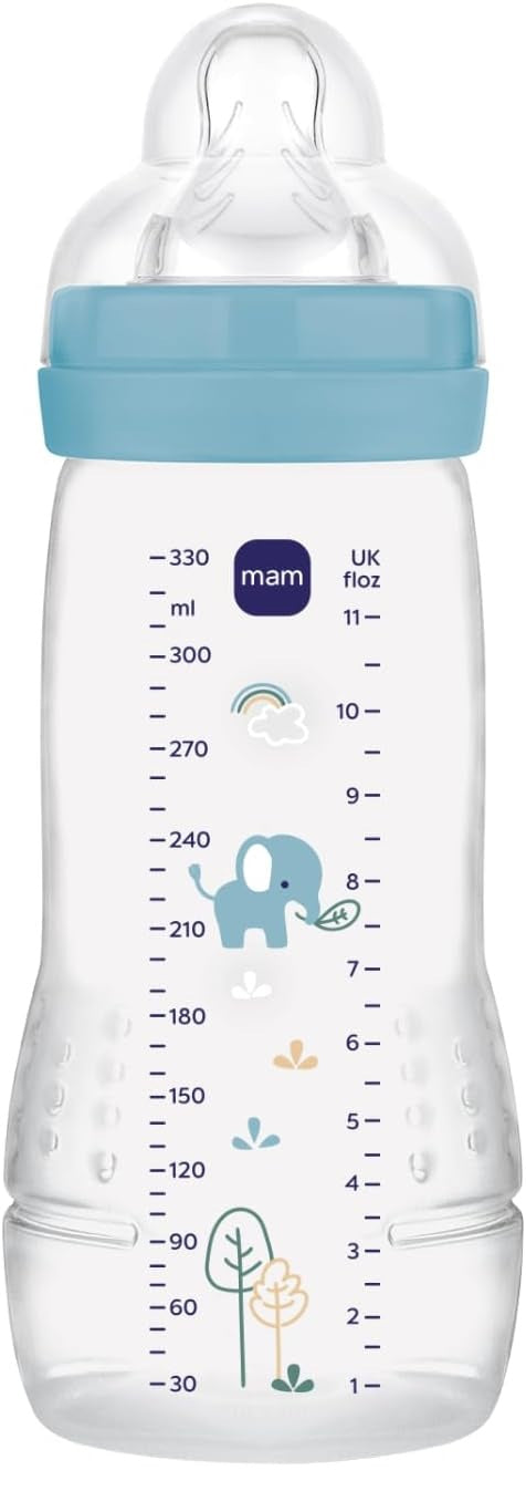 MAM Easy Active fľaša 330 ml 6 m+ cumlík 4 veľmi rýchly prietok SLON