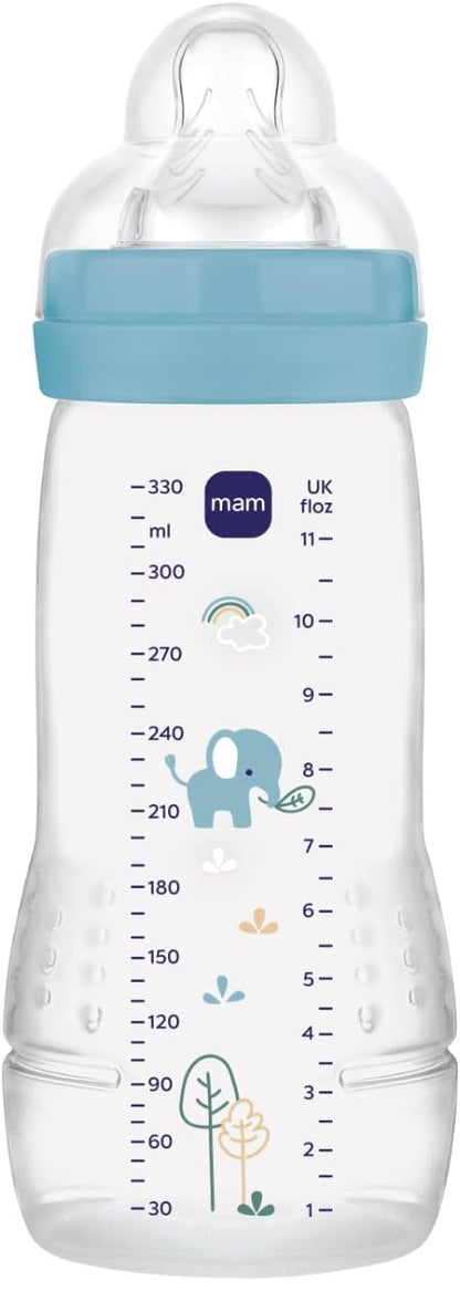MAM Easy Active fľaša 330 ml 6 m+ cumlík 4 veľmi rýchly prietok SLON