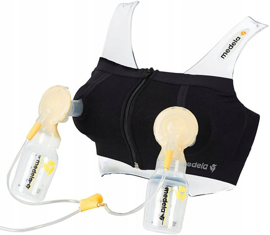 MEDELA gorset do laktatora EASY EXPRESSION M do odciągania pokarmu, czarny, używany
