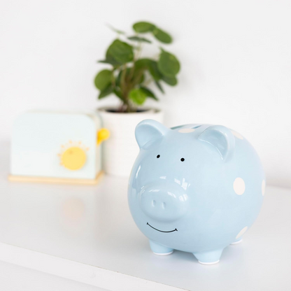 PEARHEAD Piggy Bank keramisk spargris i form av en gris 14,5 x 18 cm