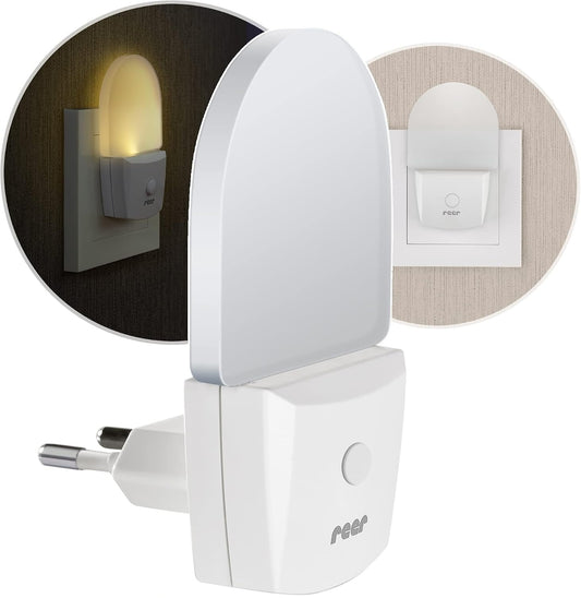 REER NightGuide LED нощна лампа за контакт с превключвател 6 x 9,5 cm
