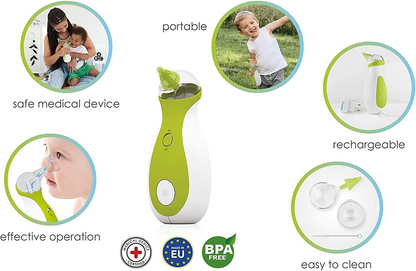 NOSIBOO GO електрически аспиратор за нос безжичен
