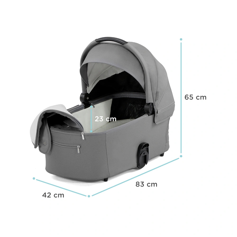 KINDERKRAFT gondola do wózka NEA UPF50+ kompaktowa – ASH PINK – zdjęcie 3
