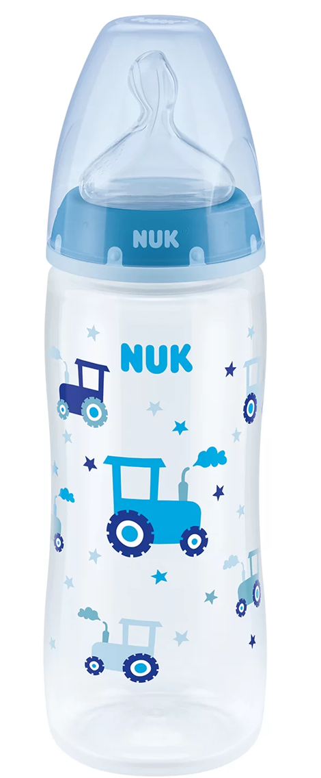 NUK First Choice+ 0–6 μηνών μπιμπερό 300 ml Ένδειξη Θερμοκρασίας