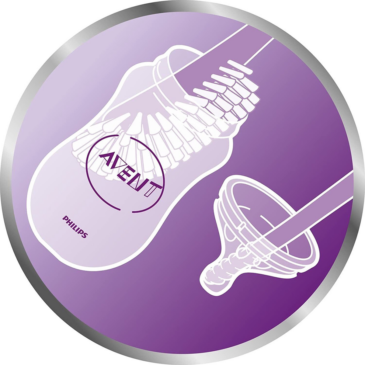 PHILIPS AVENT SCF145/08 brosse de nettoyage pour tétines et biberons + étui