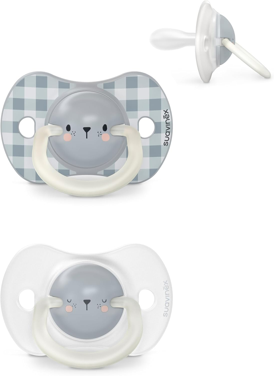 SUAVINEX succhietto SX PRO Day&Night x2 silicone 6-18m LUMINOSO