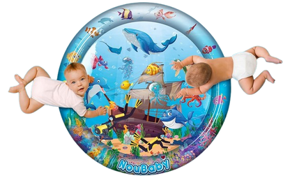 NOUBABY XXL воден килим за игра по корем 100 cm OCEAN