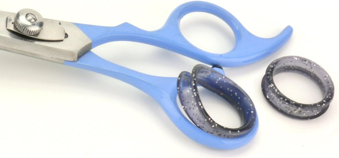 CALMING CLIPPER forbici per capelli + 9 pettini guida e grembiule "O"