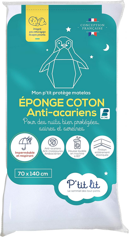 P'TIT LIT protecție impermeabilă pentru saltea 70x140 antiacarieni