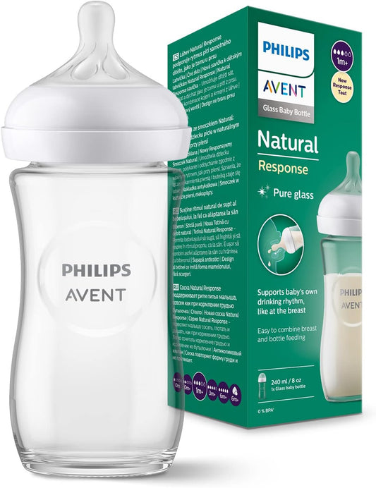 PHILIPS AVENT Natural RESPONSE üveg cumisüveg 240 ml 1 hónap+ ÜVEG
