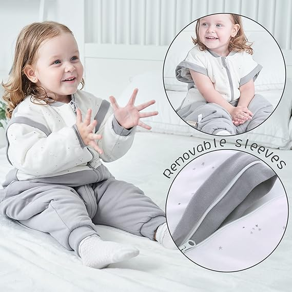 MIRACLE BABY zimný spací vak 2,5TOG 90 s odnímateľnými rukávmi