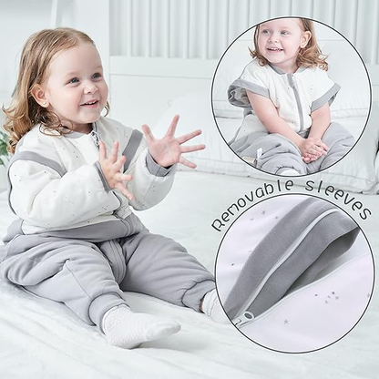 MIRACLE BABY zimný spací vak 2,5TOG 90 s odnímateľnými rukávmi