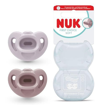 NUK First Choice Soft sutter 2 stk. 0-6 mdr.