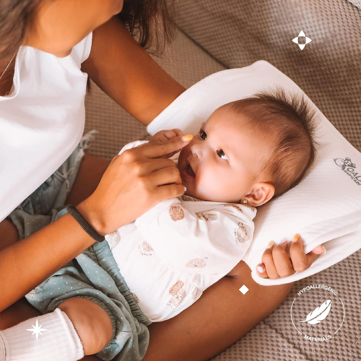 KOALA BABYCARE almofada para bebé + fronha PREVINE a plagiocefalia