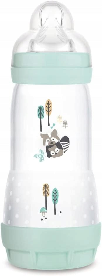 MAM Easy Start butelka antykolkowa 320ML z miękkim smoczkiem, antykolkowa butelka dla niemowląt 4 msc+ BPA free