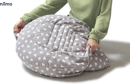 NIIMO multifunktionel 3-i-1-graviditets- og ammepude, babynest + betræk