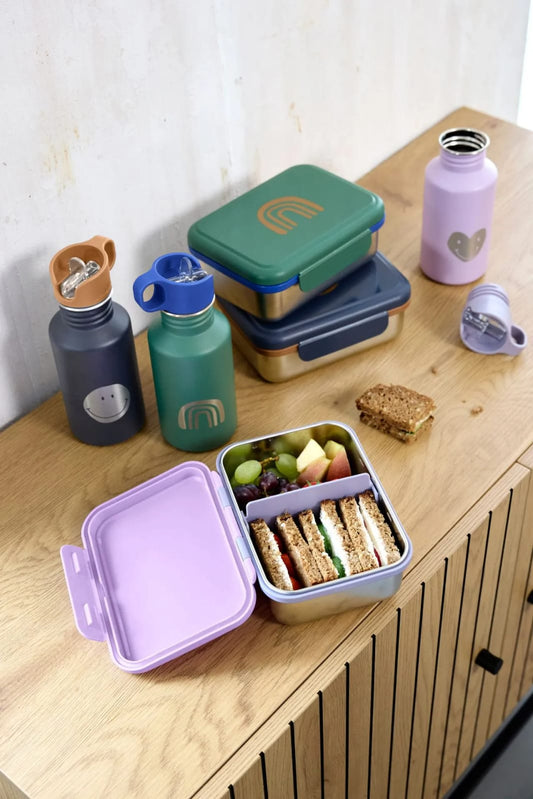 Lässig Little Gang lunchbox ze stali Rainbow Green