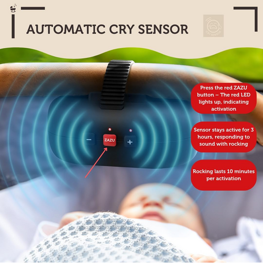 ZAZU Baby Rocker bujak do wózków kołysanka Cry Sensor