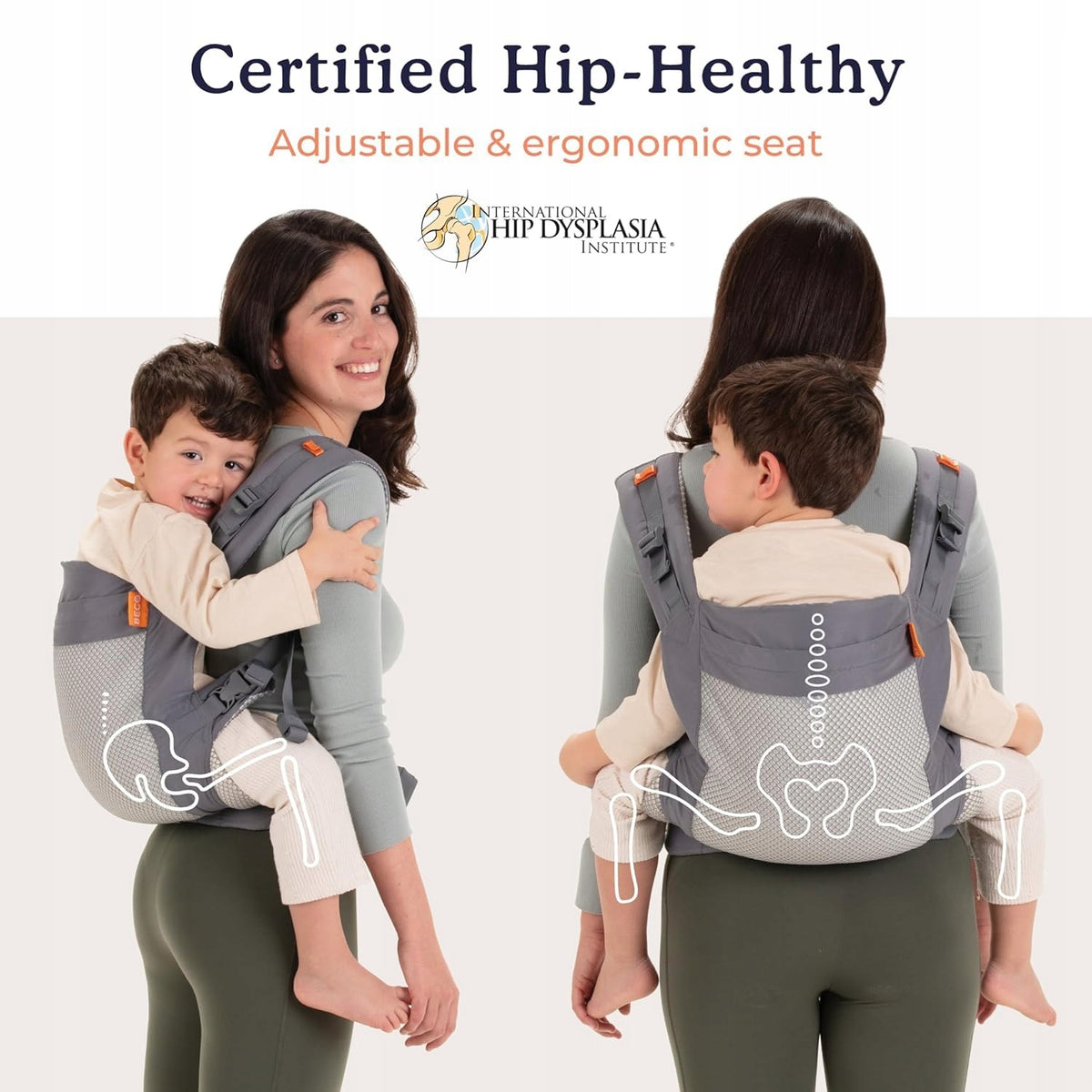 BECO TODDLER носилка с катарама 9-27kg mesh 3d