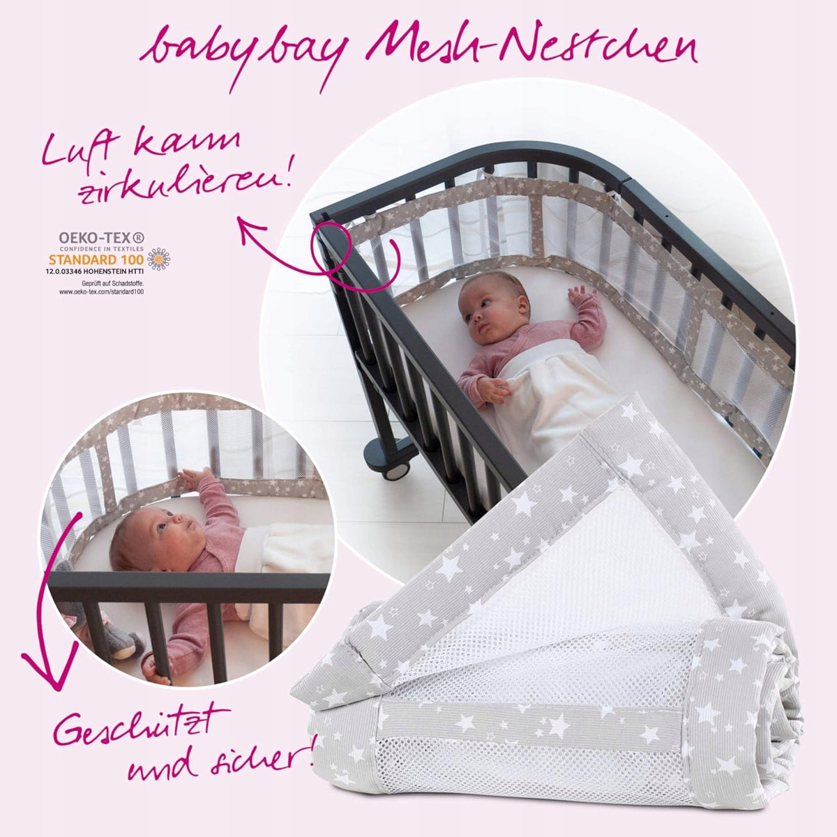 BABYBAY paracolpi per lettino 168x24cm