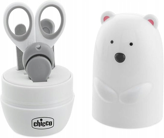 CHICCO Nagelset für Kinder 5-teilig + Organizer EISBÄR