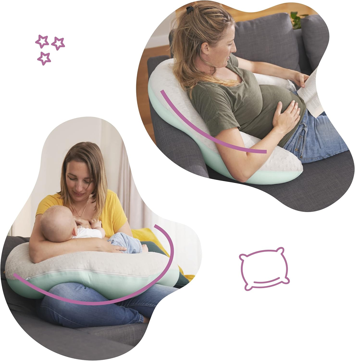 BADABULLE graviditetspude XXL 160cm