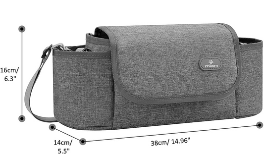 PHILORN torba do wózka i na ramię 38 x 16 cm + przewijak