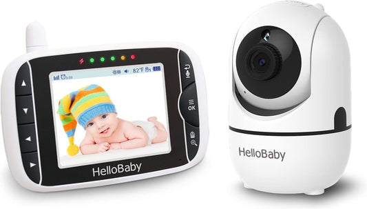 HELLO BABY HB65 дистанционно управлявана електронна бебефон 3,2" TFT LCD