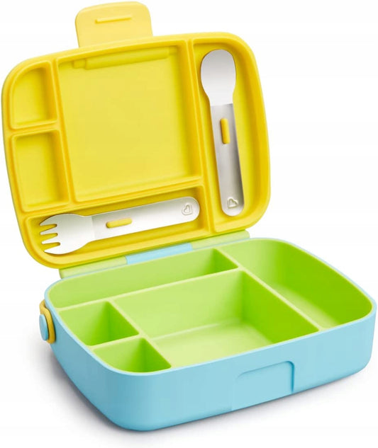MUNCHKIN Bento Box śniadaniówka + sztućce, 5 komór