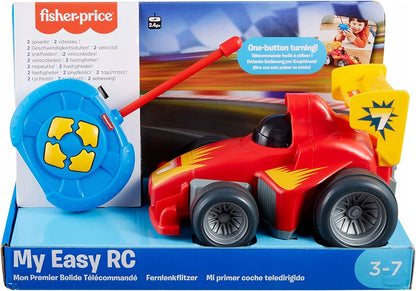 FISHER-PRICE My Easy RC samochód zdalnie sterowany z pilotem, czerwony, 3-7 lat, używany
