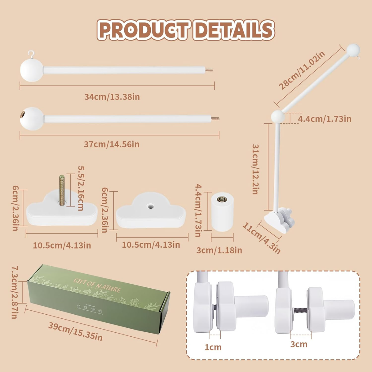 carousel holder white color