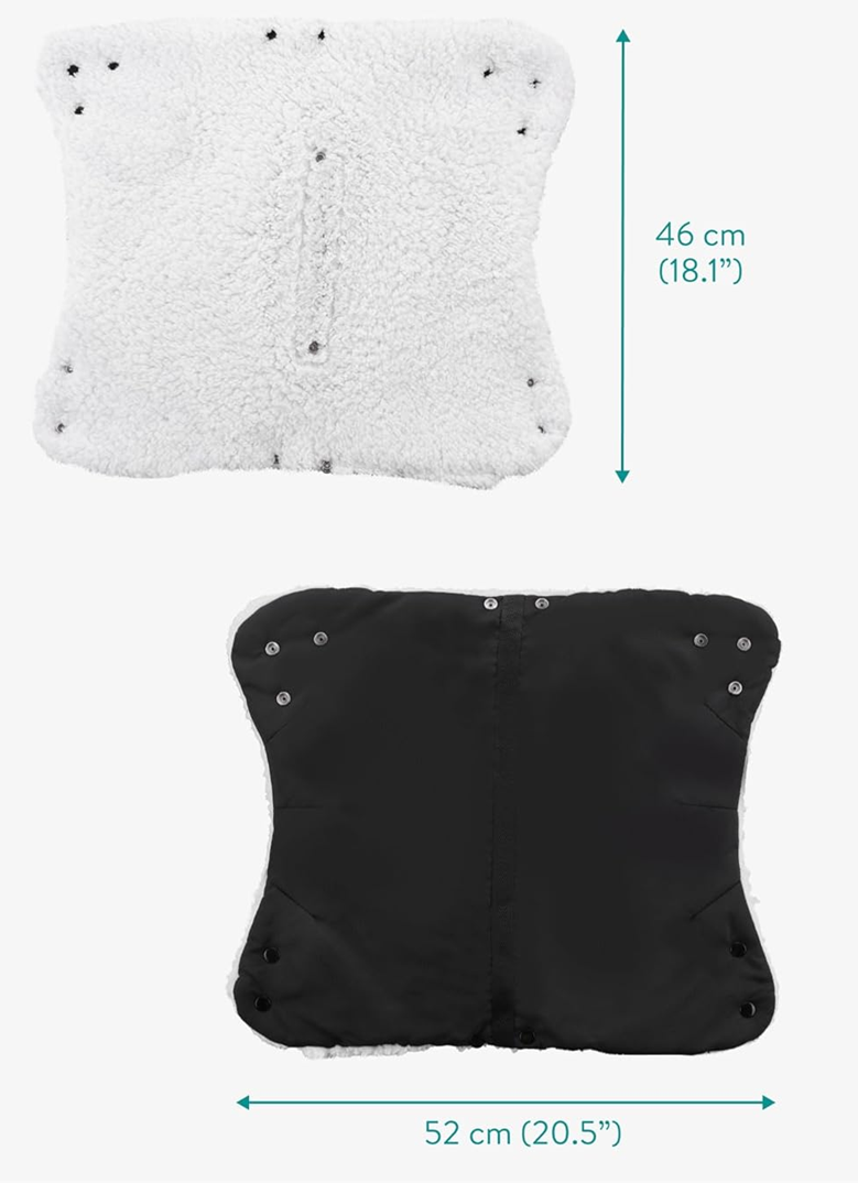NAVARIS muff till barnvagn med fleece, vattentät