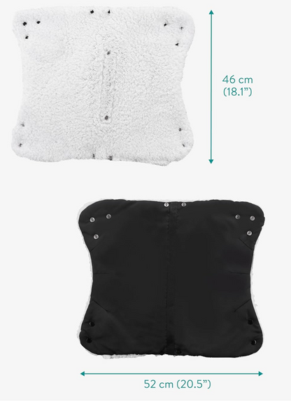 NAVARIS muff till barnvagn med fleece, vattentät