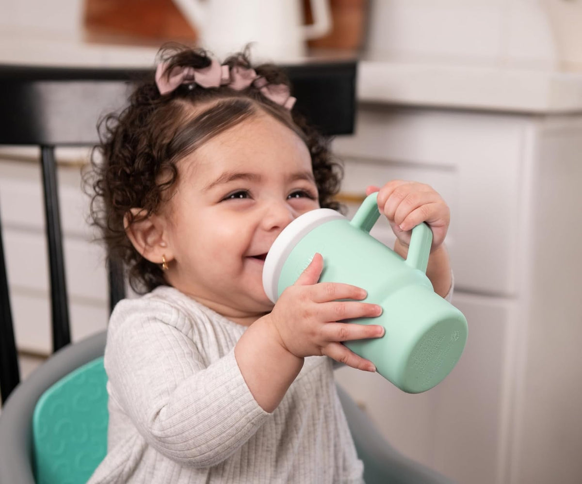 INFANTINO My 1st Tumbler silicone sippy cup with spout 266 ml 6 m+