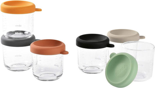 BEABA pojemniki szklane na żywność 6x 250ml
