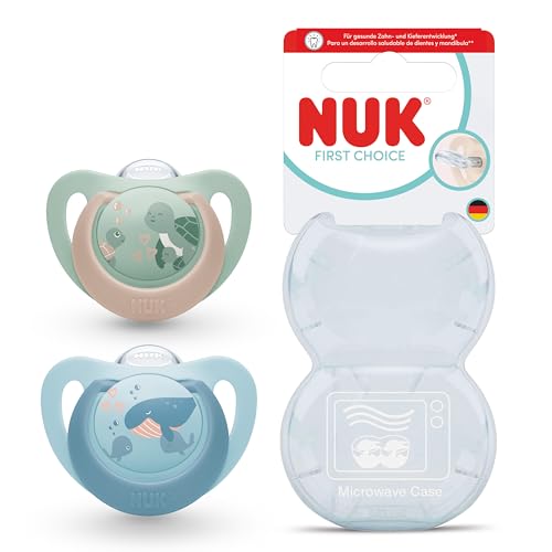 NUK First Choice силиконов успокояващ биберон x2 6-18m