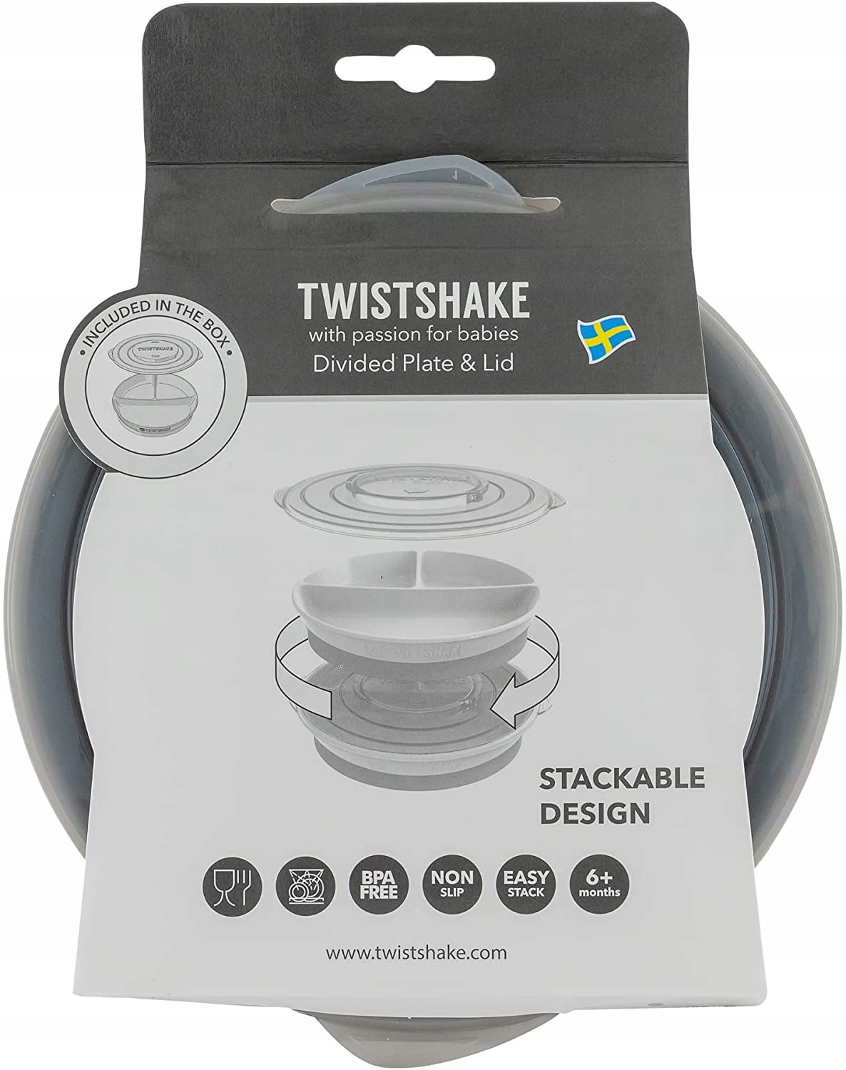 TWISTSHAKE tappetino CLICK MAT con piattino 6mesi+