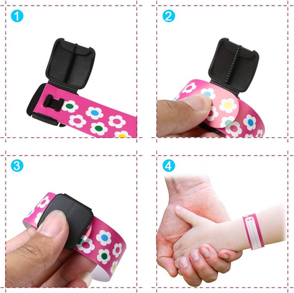 VICLOON pulseiras SOS impermeáveis para crianças 10 unidades