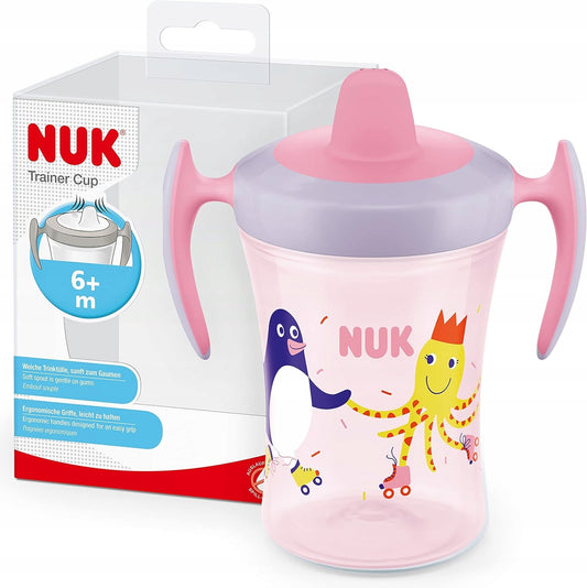 NUK Trainer Cup ΠΟΤΗΡΑΚΙ ΜΕ ΛΑΒΕΣ χταπόδι 6 μ+ 230 ml