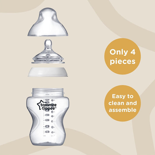 TOMMEE TIPPEE set med 6 flaskor 260ml ANTI-COLIC