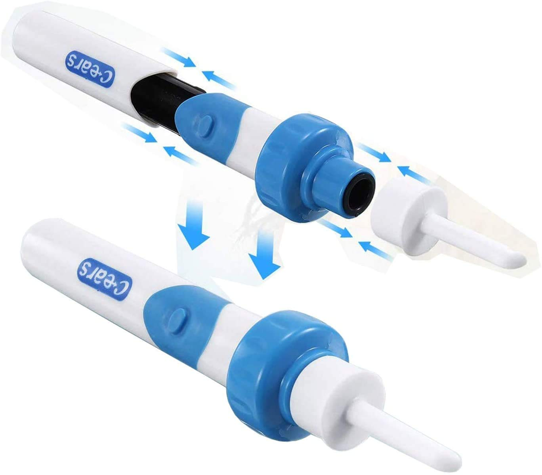 C-EARS dispositivo elettrico per la pulizia delle orecchie + custodia e spazzolina