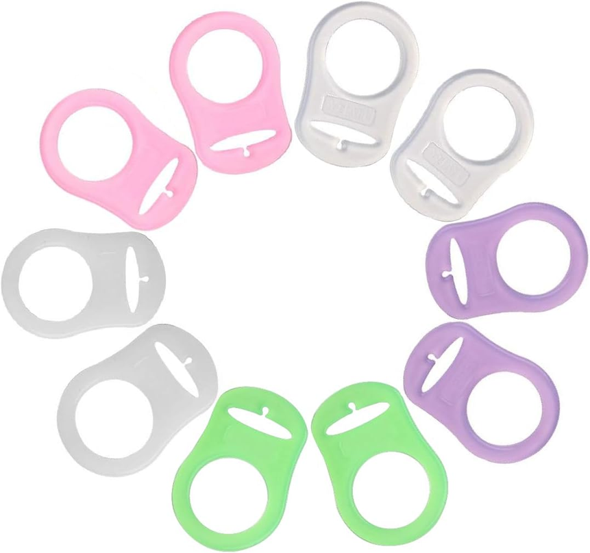TADIPRI manici in silicone per catenelle porta succhietto 10 pezzi